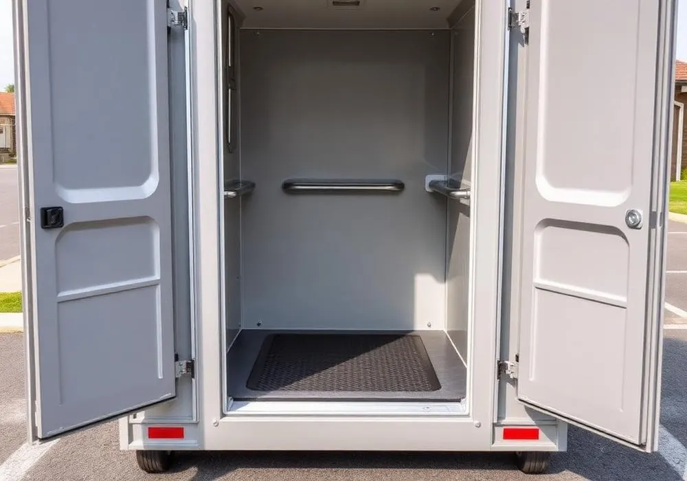Illustration for ada portable restroom guide