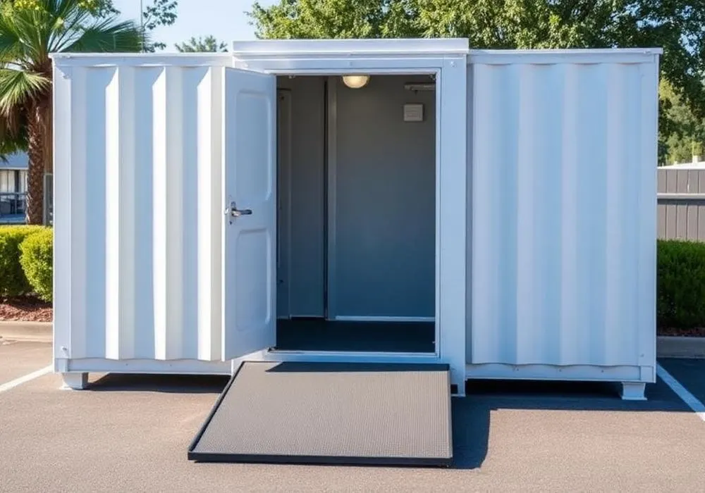 ADA Portable Restroom Rental unit in service