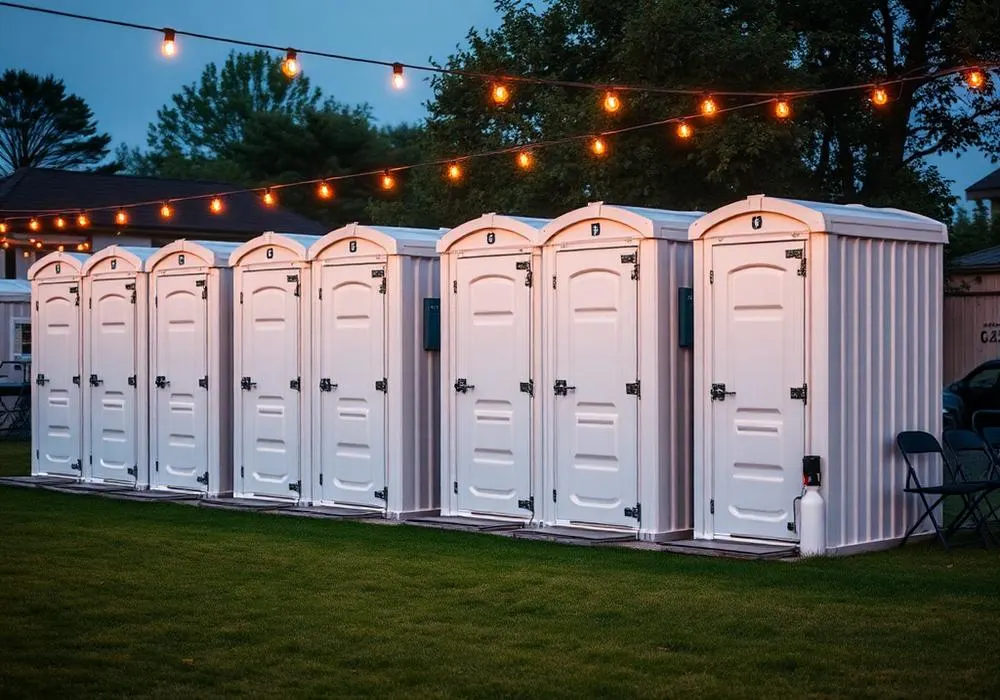 Event Portable Toilet Rental unit in service