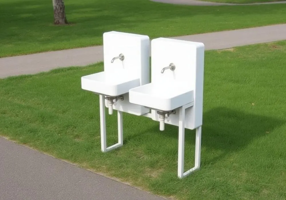 Hand Washing Station Rental unit in service